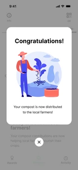 Congratulations: your compost is now distributed