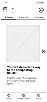 Wireframe: collect step