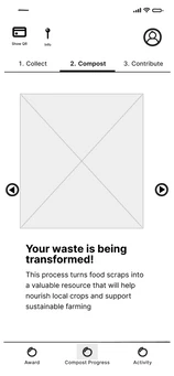 Wireframe: compost step